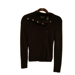 MODA~SWEATER/ BLOUSE~BLACK~M